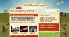 Desktop Screenshot of festivalhopper.de