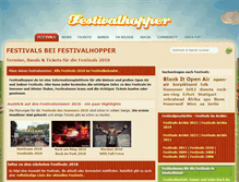 Tablet Screenshot of festivalhopper.de